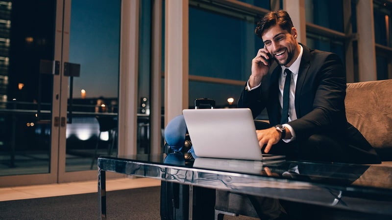 man on laptop